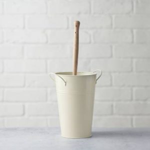 Toilet Brush Bucket - Cream