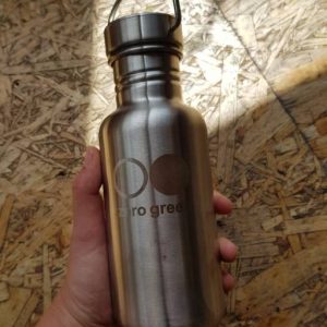 Water Bottle 500ml Zero Green Silver