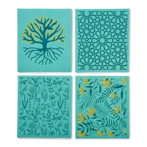 EcoLiving Jumbo Compostable Clotha, four designs